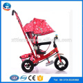 Mère bébé poussette tricycle enfants vélo, enfants tricycles en métal pour les tout-petits, tricycle tout-petit avec canopée barrière